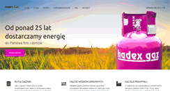 Desktop Screenshot of hadex-gaz.pl